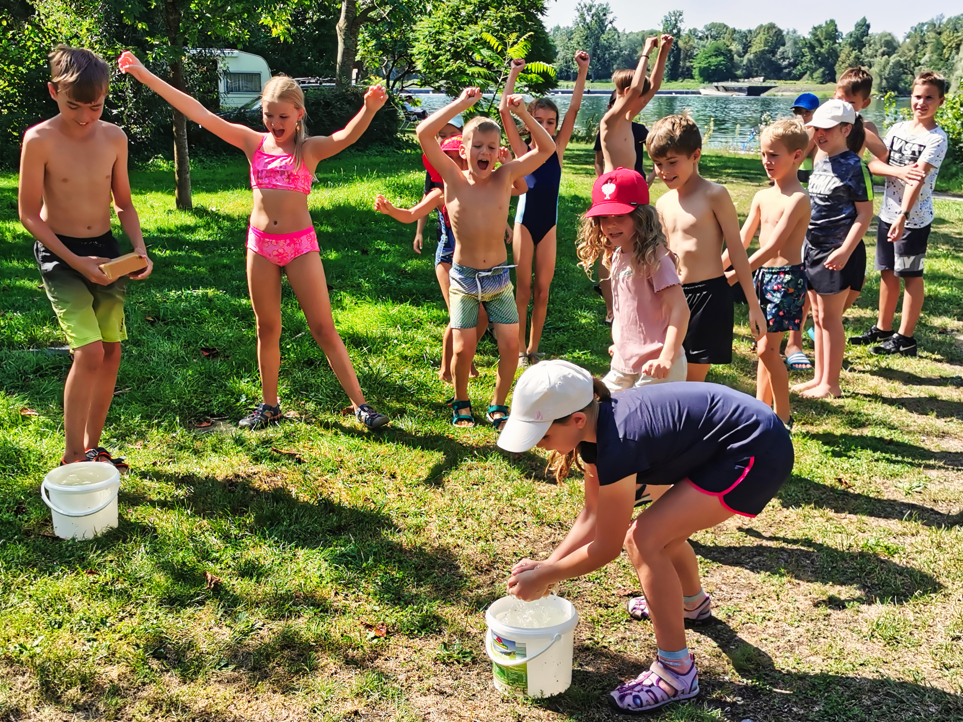 Wasser Olympiade im Rahmen des Ferienprogramms